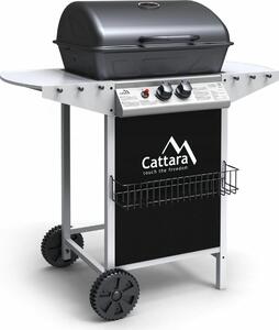 Cattara Gáz grill PARTY POINT, Kerti grillsütő Flame Tamer rendszerrel, Dupla főégő