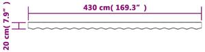 VidaXL antracitszürke fehér csíkos pótszövet napellenzőszegélyhez 4,5m
