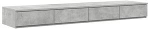 Éjjeli Asztalok Beton szürke Szerelt fa 160 x 36.5 x 16.5 cm