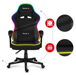 Játék szék Fusion 4.4 (fekete + többszínű) (LED világítással). 1087472