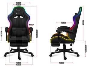 Játék szék Fusion 4.7 (fekete + többszínű) (LED világítással). 1087479