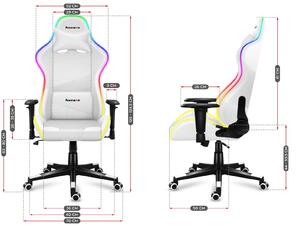 Játék szék Fusion 6.2 (fehér + többszínű) (LED világítással). 1087488