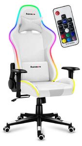 Játék szék Fusion 6.2 (fehér + többszínű) (LED világítással). 1087488
