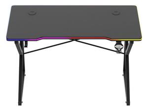 PC asztal Hyperion 1.7 (fekete + többszínű) (LED világítással). 1087498