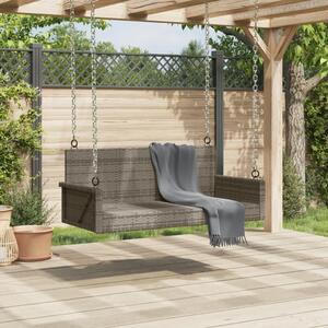 VidaXL szürke polyrattan hintapad 119x56x48 cm