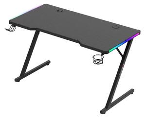 PC asztal Hyperion 2.5 (fekete + többszínű) (LED világítással). 1087502