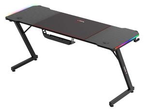 PC asztal Hyperion 4.8 (fekete + többszínű) (LED világítással). 1087508