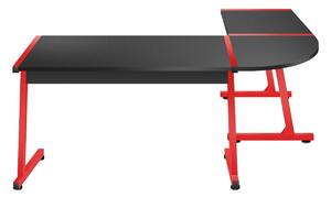 Sarok PC asztal Hyperion 6.0 (fekete + piros). 1087514