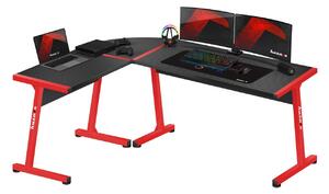 Sarok PC asztal Hyperion 6.0 (fekete + piros). 1087514
