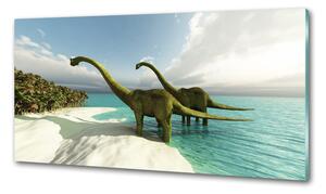 Konyhai fali panel Dinoszauruszok a strandon