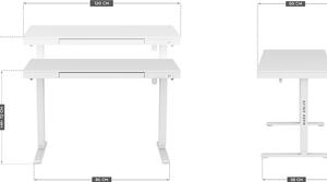 PC asztal Legend 8.2 (fehér). 1087592