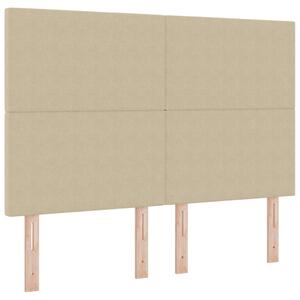 Fejtámla Egyszerű Design Világos Zöld Szürke 140 cm Kordbársony