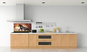 Konyhai fali panel Ügető ló