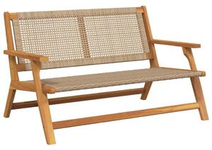 Kerti Pad Bézs 122x76x73.5 cm Tömör akácfából