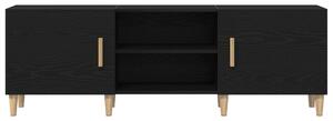 TV Állvány - Fekete Tölgy, 150x30x50 cm, Mérnöki Fából készült