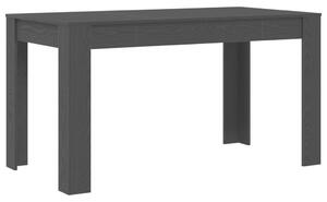 VidaXL Étkezőasztal Fekete Tölgy 140 x 74,5 x 76 cm Szerelt Fa