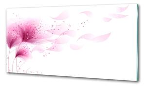 Konyhai falburkoló panel Rózsaszín virág