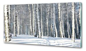 Konyhai falburkoló panel Erdőben télen
