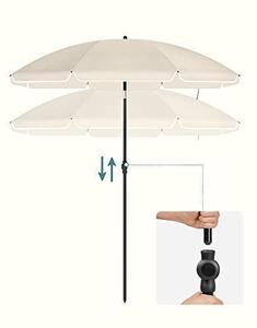 SONGMICS kerti napernyő, 160 cm, UPF 50+ UV-védelem, állítható magasságú