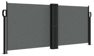 Antracitszürke behúzható oldalsó napellenző 100 x 1000 cm