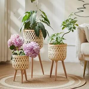 Rattanbloom™ álló Rattan Virágcserép