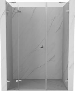 Mexen Lunar, bal oldali nyíló zuhanyajtó 120 cm, átlátszó üveg, króm profil, 834S-120-050-01-00-L