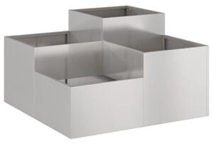 Kertész láda 80x80x48 cm Rozsdamentes acél