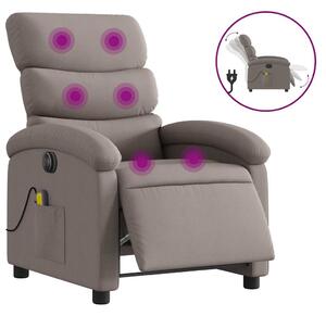 Tópszínű szövet elektromos dönthető masszázsfotel