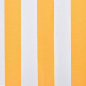 VidaXL narancssárga-fehér vászon napellenző tető 350 x 250 cm