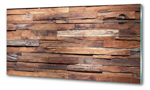 Konyhai falvédő Fából készült fal