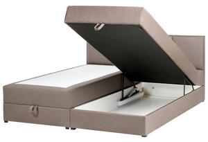 Boxspring ágy tárolóval BARONET 180 x 200 cm Tópszín