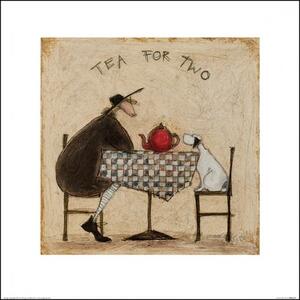 Sam Toft - Tea for Two Festmény reprodukció, Sam Toft, (30 x 30 cm)