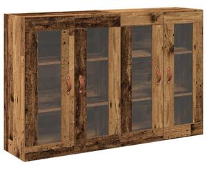 Falra Szerelhető Szekrények 2 db Régi Fa 69.5x34x90 cm Mérnöki Fa