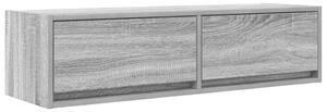 TV Szekrény Szürke Sonoma 100x31x25,5 cm Szerelt Fa