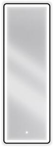 Mexen Coro világító fürdőszobai tükör 50 x 150 cm, LED 6000K, páramentes, fekete keret - 9817-050-150-611-70