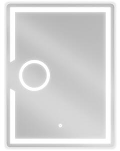 Mexen Onyx világított fürdőszobai tükör kozmetikai tükörrel, 60 x 80 cm, LED 6000K, páramentes - 9813-060-080-611-00