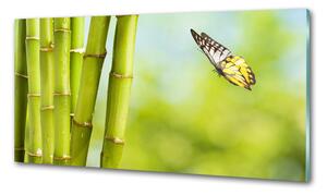 Konyhai falburkoló panel Bamboo és a pillangó