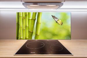Konyhai falburkoló panel Bamboo és a pillangó