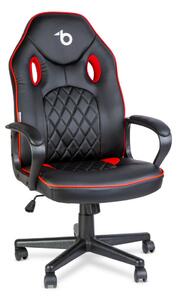 Gamer szék karfával - fekete / piros - 71 x 53 cm / 53 x 47 cm