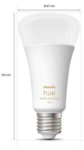 Bec LED inteligent Philips Hue A67, Bluetooth, E27, 13W (100W), 1