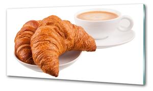 Konyhai dekorpanel Croissant és kávé