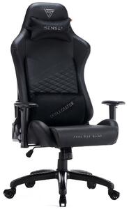 Gamer szék SENSE7 Spellcaster Senshi Edition nagy méret XL fotel, fekete