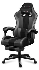 Gamer szék, Force, lábtartóval szürke