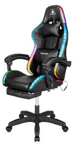 Warrior GX-150 fekete LED Gamer szék