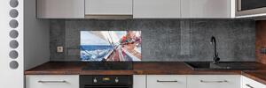 Hátfal panel konyhai Vitorlás a tengeren