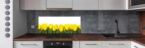 Konyhai panel Sárga tulipánok