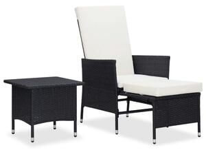 VidaXL Polyrattan Kerti Bútorszett - 2 részes