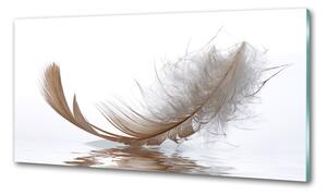 Konyhai fali panel Feather víz