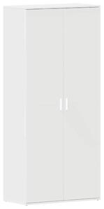 VidaXL Cipőszekrény ajtóval Fehér 80 x 39 x 180 cm Faanyag