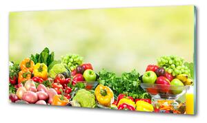 Konyhai dekorpanel Gyümölcsök és zöldségek